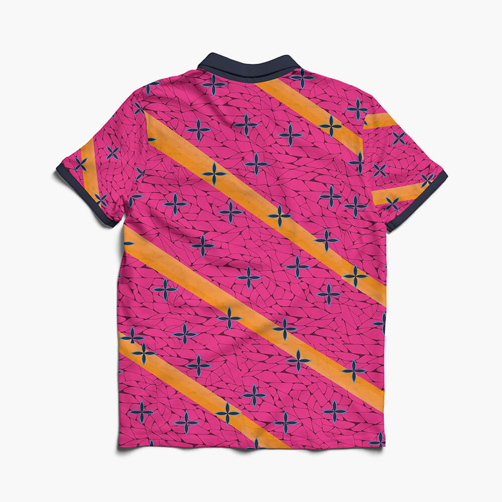 Demon Slayer Blood Art Pattern Polo Shirt