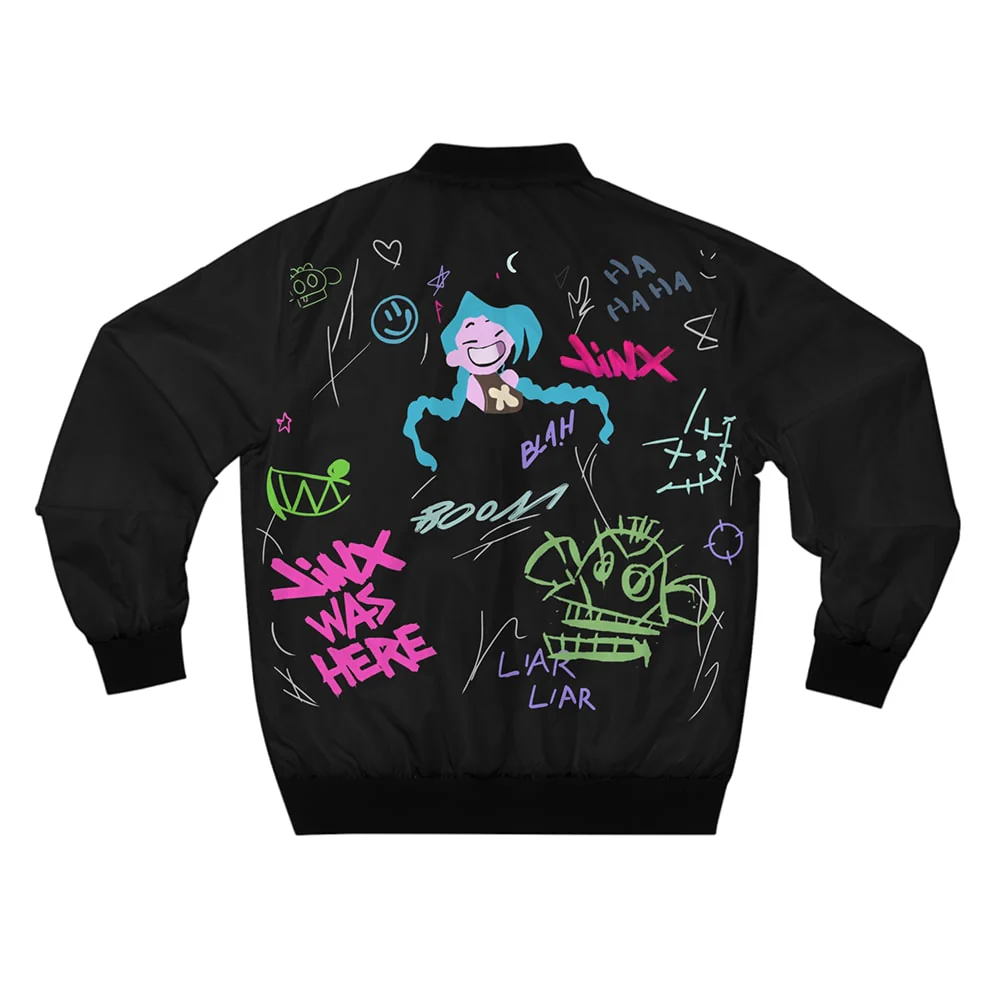 Arcane Jinx Graffiti Bomber Jacket