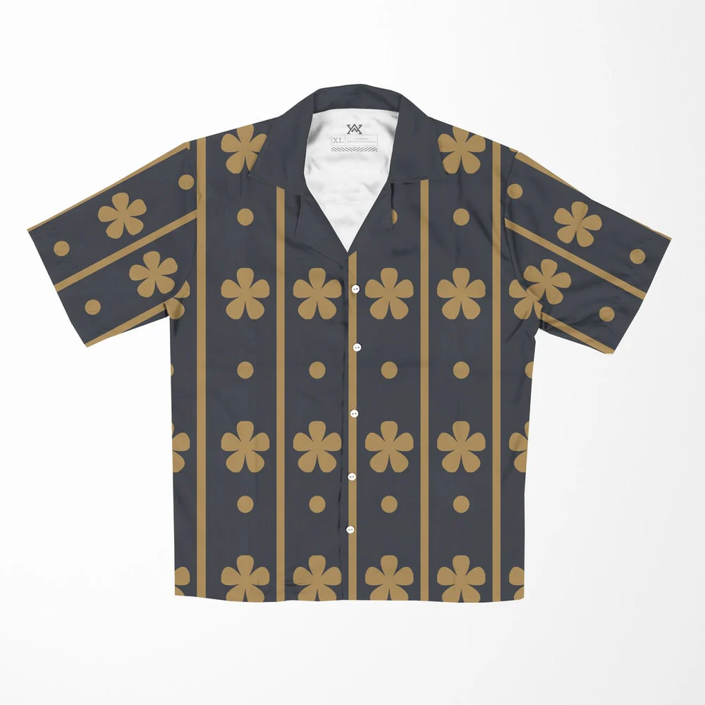 One Piece Law Wano Pattern Hawaiian Short Sleeved Shirt