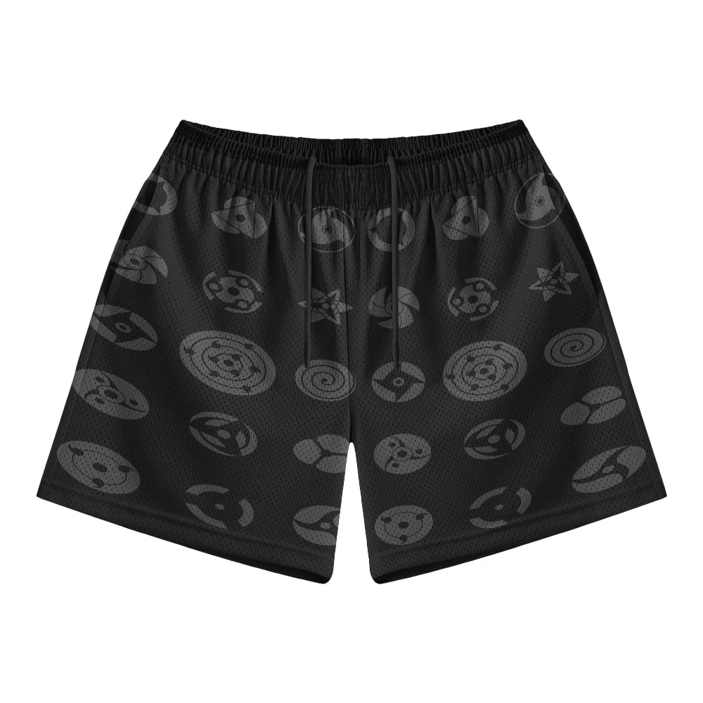 Naruto All Anime Shinobi Eyes Mesh Shorts