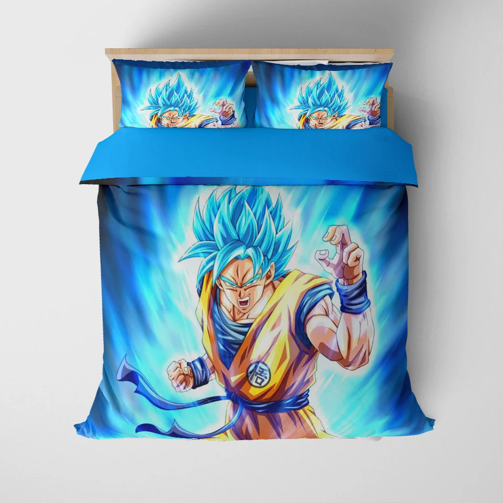 Dragon Ball Goku Classic Super Saiyan Instinct Comforter Bedding Set