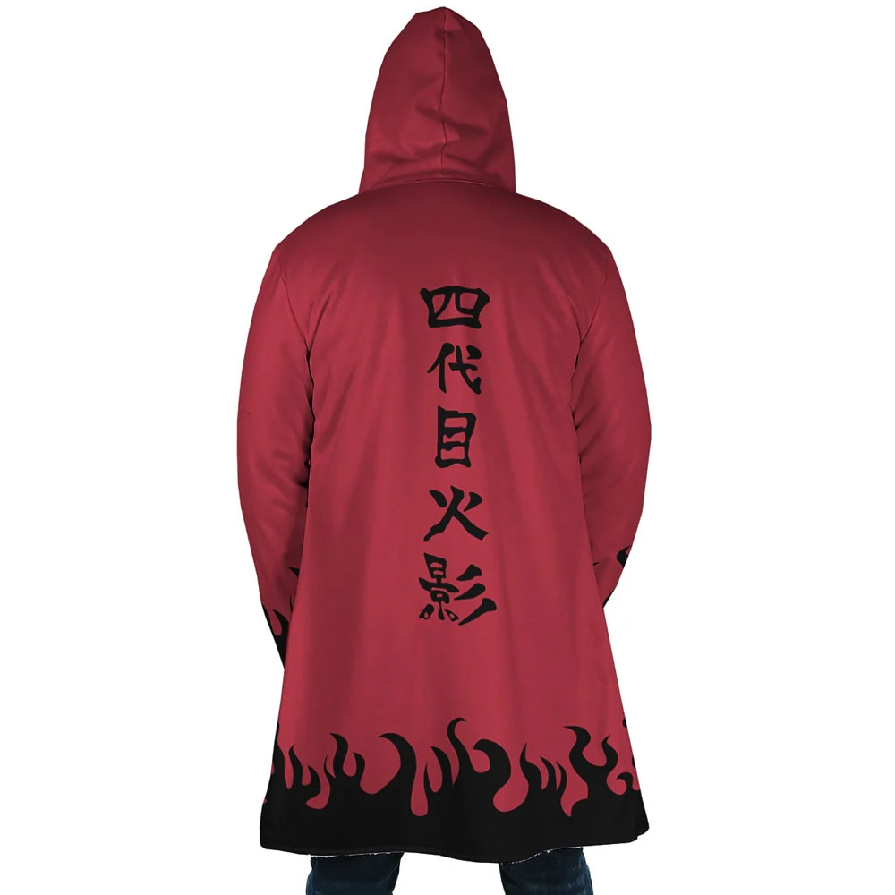 Naruto Namakaze Shinobi Fleece Hooded Cloak Coat