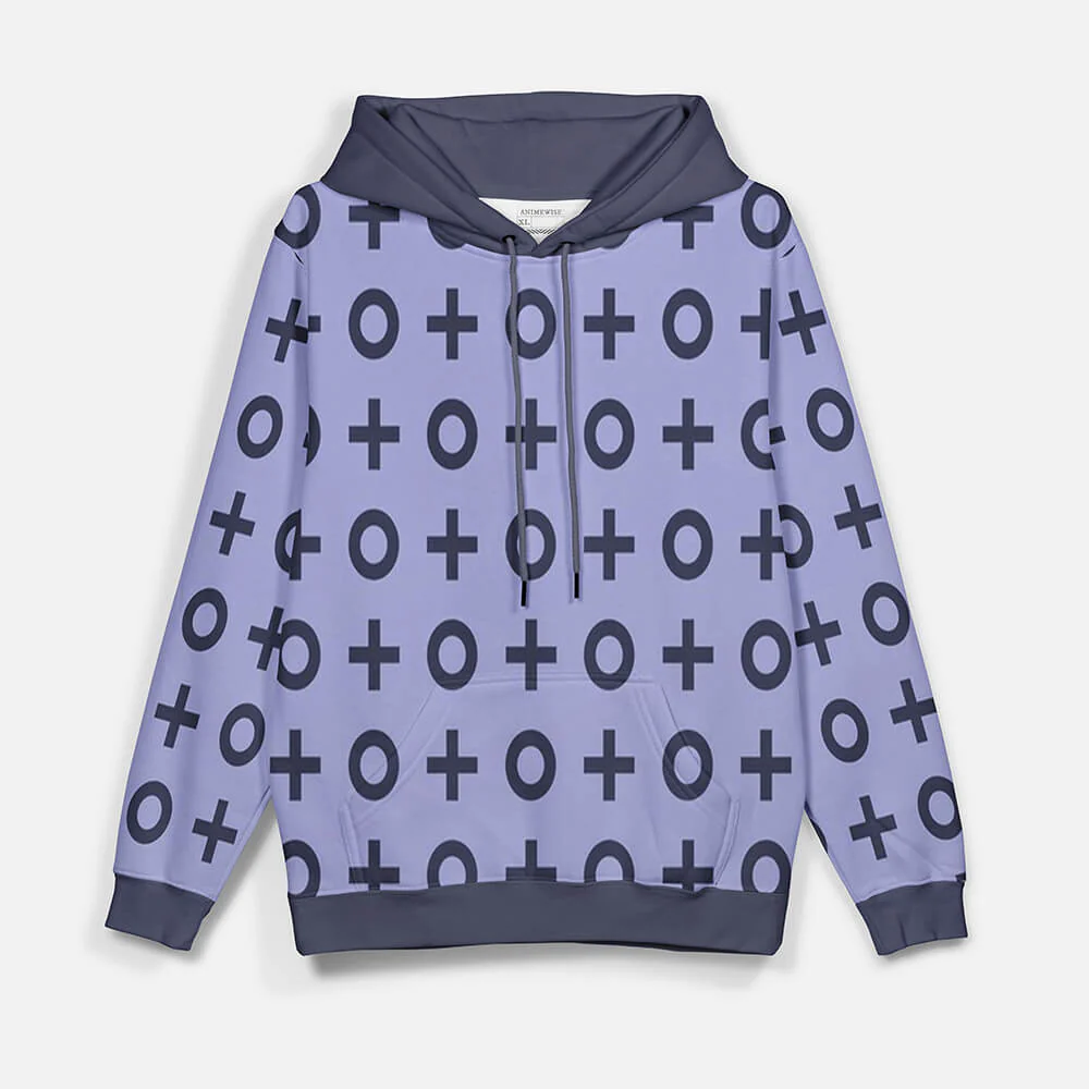 JoJo's Bizarre Jotaro Seamless Pattern Pullover Hoodie