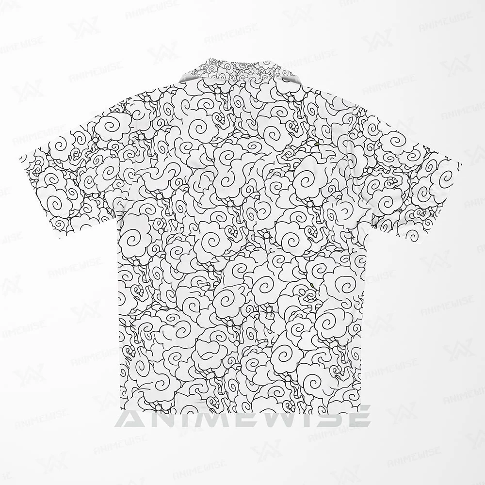 One Piece Gear 5 Clouds Hawaiian Short Sleeved Shirt