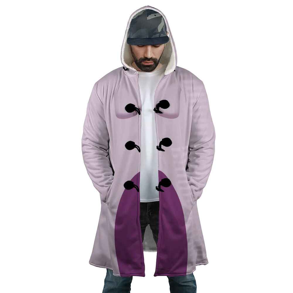 Digimon Mewtwo Pattern Hooded Cloak Coat