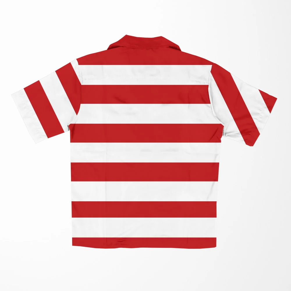 One Piece Buggy Pirates Button up Hawaiian Short Sleeved Shirt