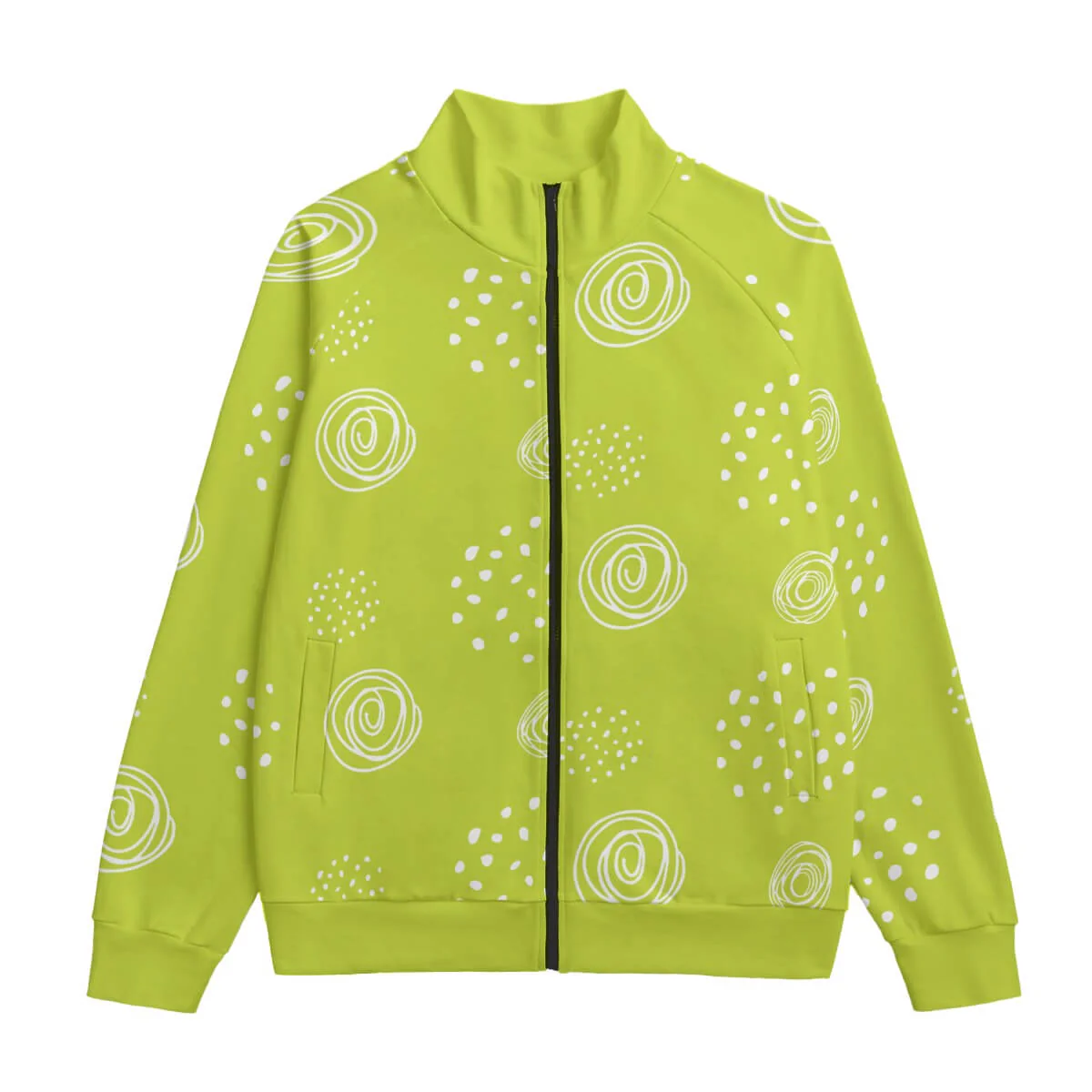 Uzumaki Abstract Whirlpool Collar Up Jacket