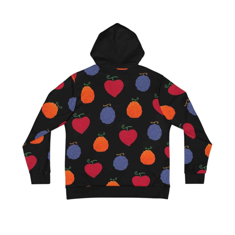 One Piece Devil Fruits All Over Brushed Pullover Hoodie