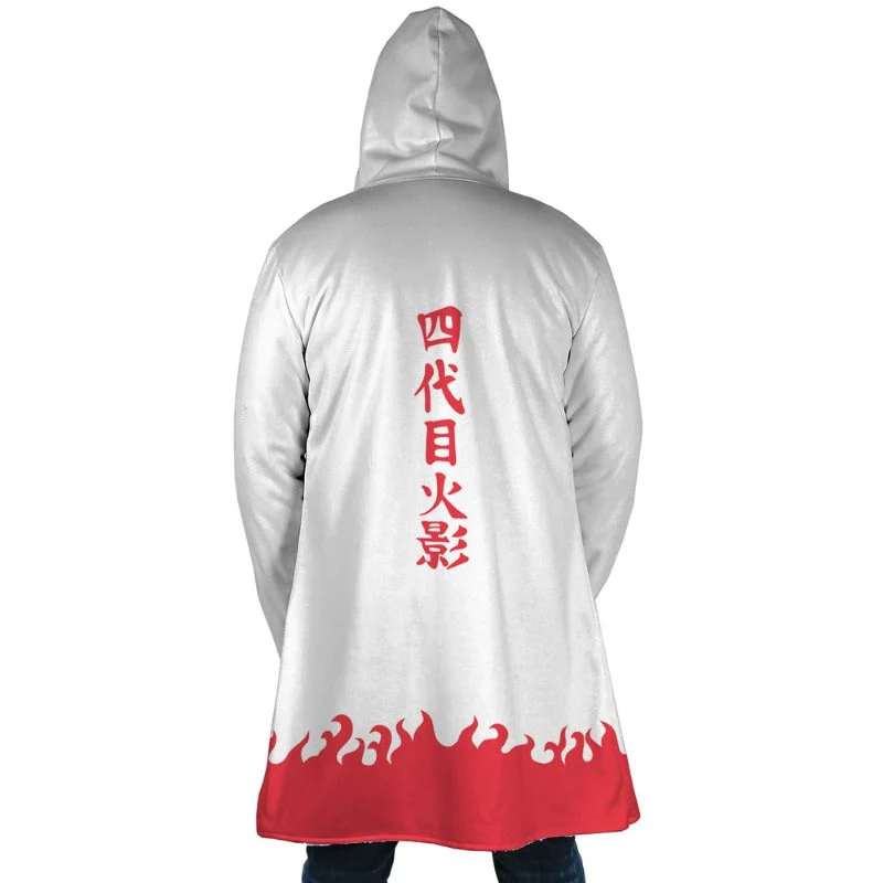 Naruto Fourth Fire Shadow Namikaze Hooded Fleece Coat