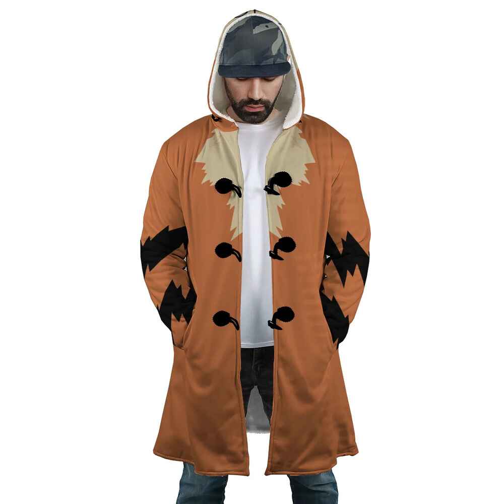 Digimon Arcanine Pattern Hooded Cloak Coat