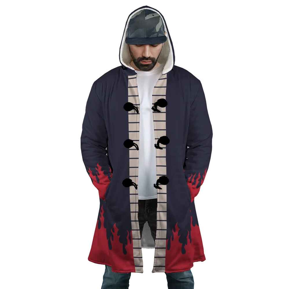 One Piece Whitebeard Ace Hooded Cloak Coat
