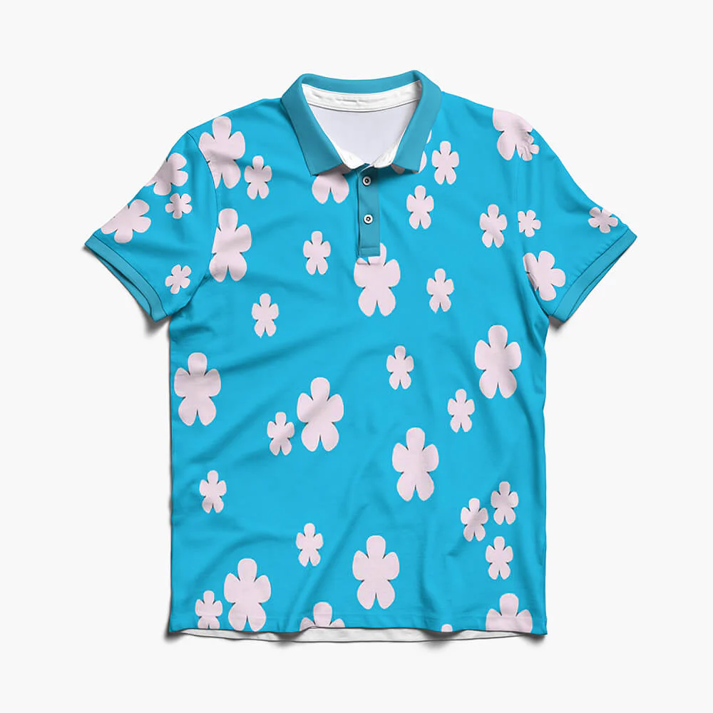 One Piece Nami Wano Kuni Pattern Polo Shirt