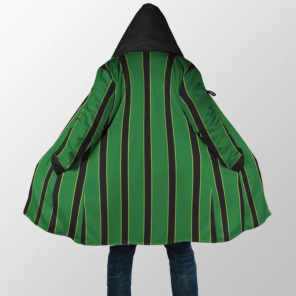 My Hero Academia Froppy Outfit Pattern Print BNHA Hooded Cloak Coat