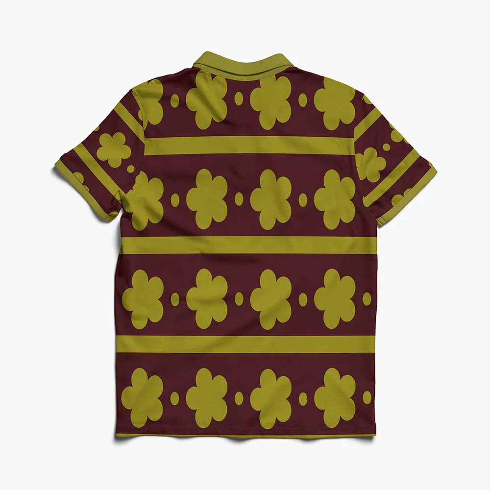 One Piece Law Wano Pattern Polo Shirt