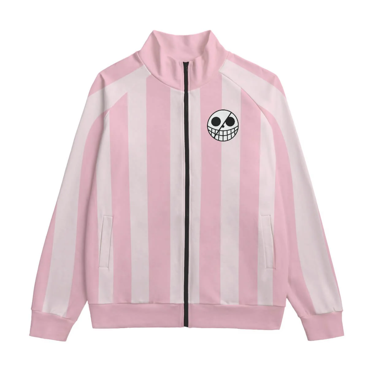 One Piece Doffy Joker Classic Stripes Collar Up Jacket