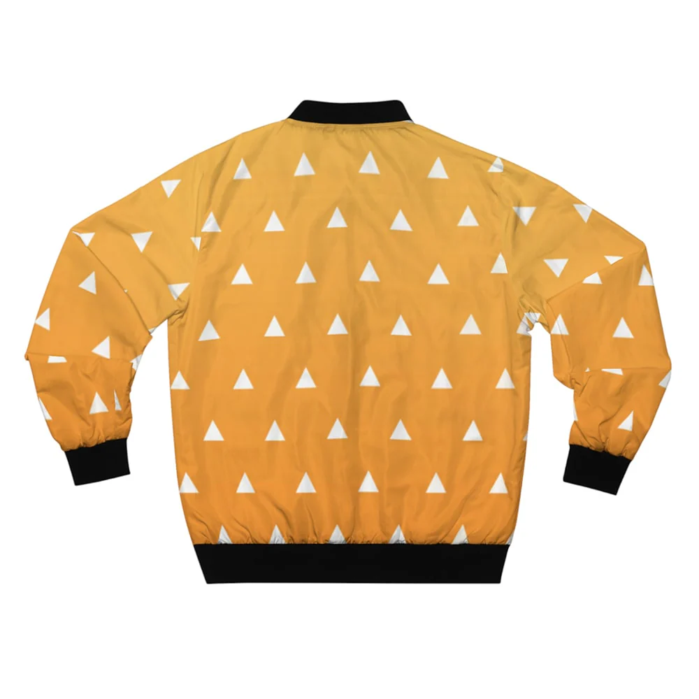 Demon Slayer Thunder Breath Pattern Bomber Jacket