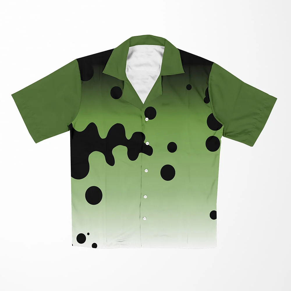 Demon Slayer Upper Rank Six Pattern Hawaiian Short Sleeved Shirt