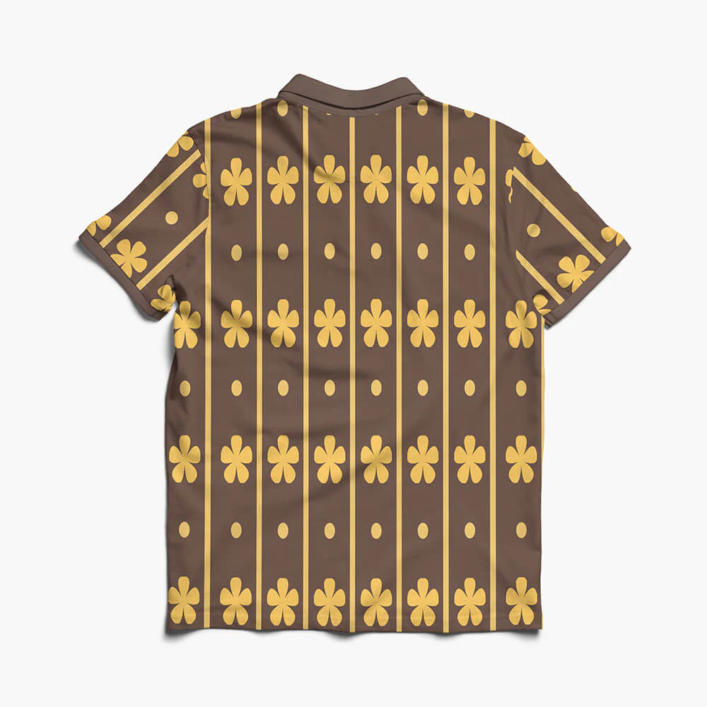 One Piece Law Wano Pattern Polo Shirt