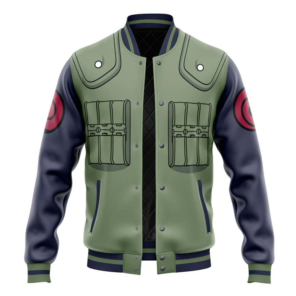 Naruto Copy Ninja Pattern Baseball Jacket