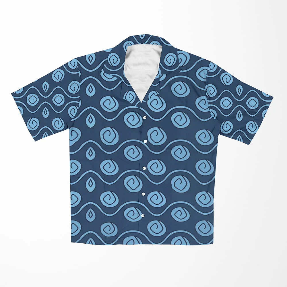 One Piece Zoro Arlong Park Pattern Hawaiian Short Sleeved Shirt