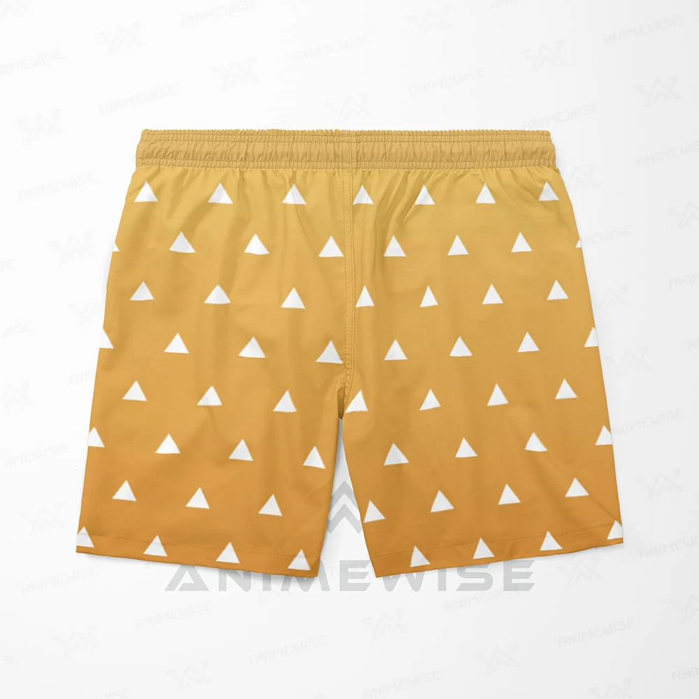 Demon Slayer Thunder Breath Pattern Swim shorts
