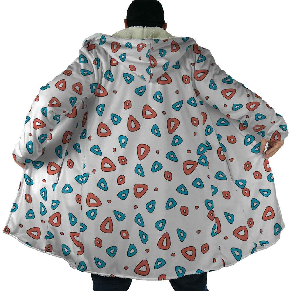 Digimon Togepi Happiness Pattern Hooded Cloak Coat