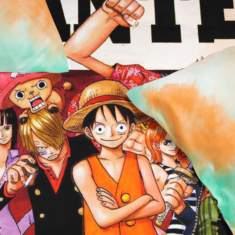 Straw Hat Pirates Wanted Comforter Bedding Set