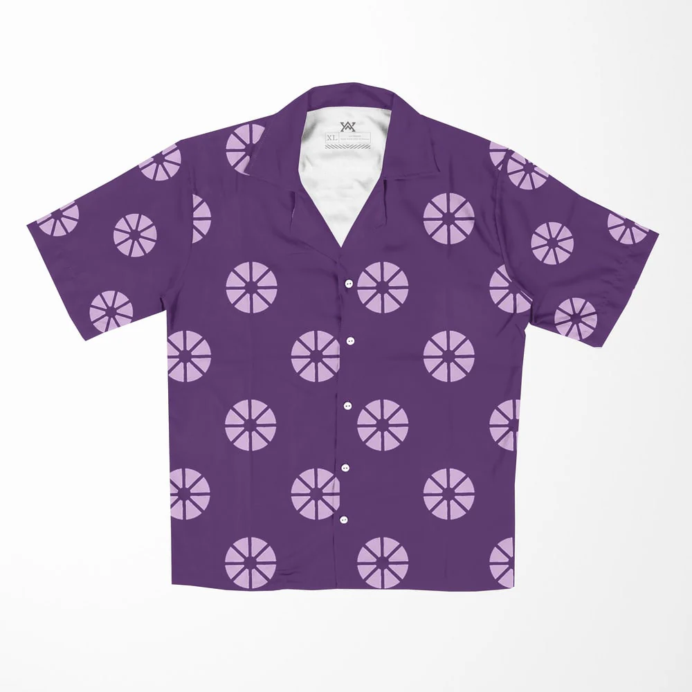 One Piece Franky Sabaody Pattern Hawaiian Short Sleeved Shirt