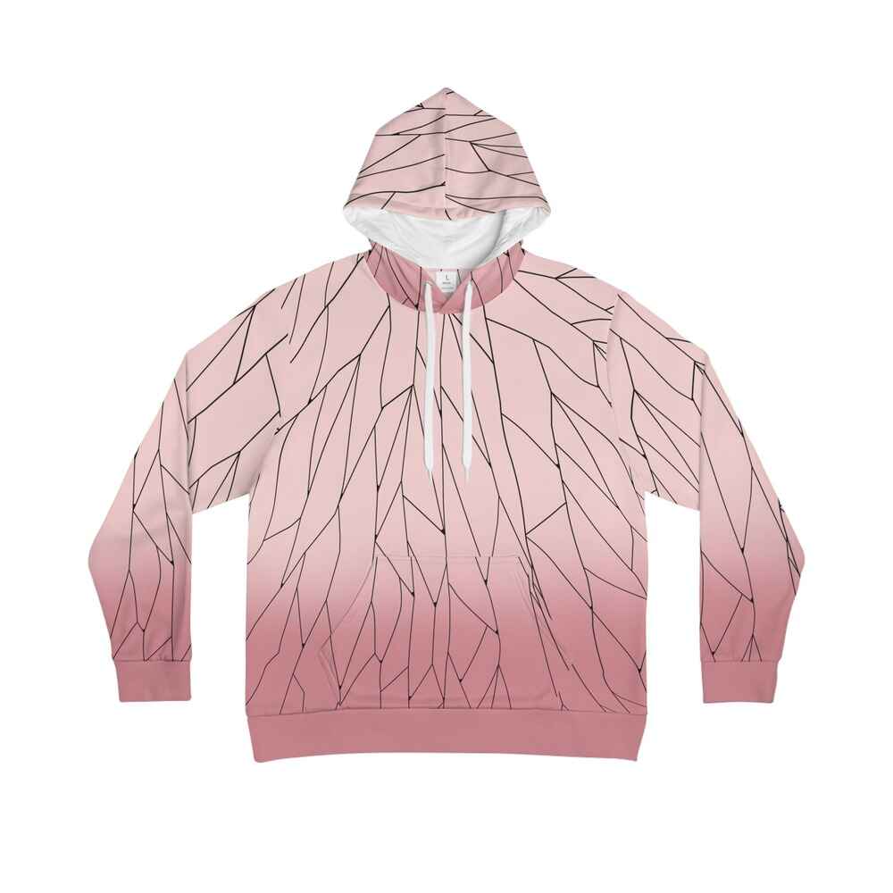 Demon Slayer Insect Pillar Pink Blend Pullover Hoodie
