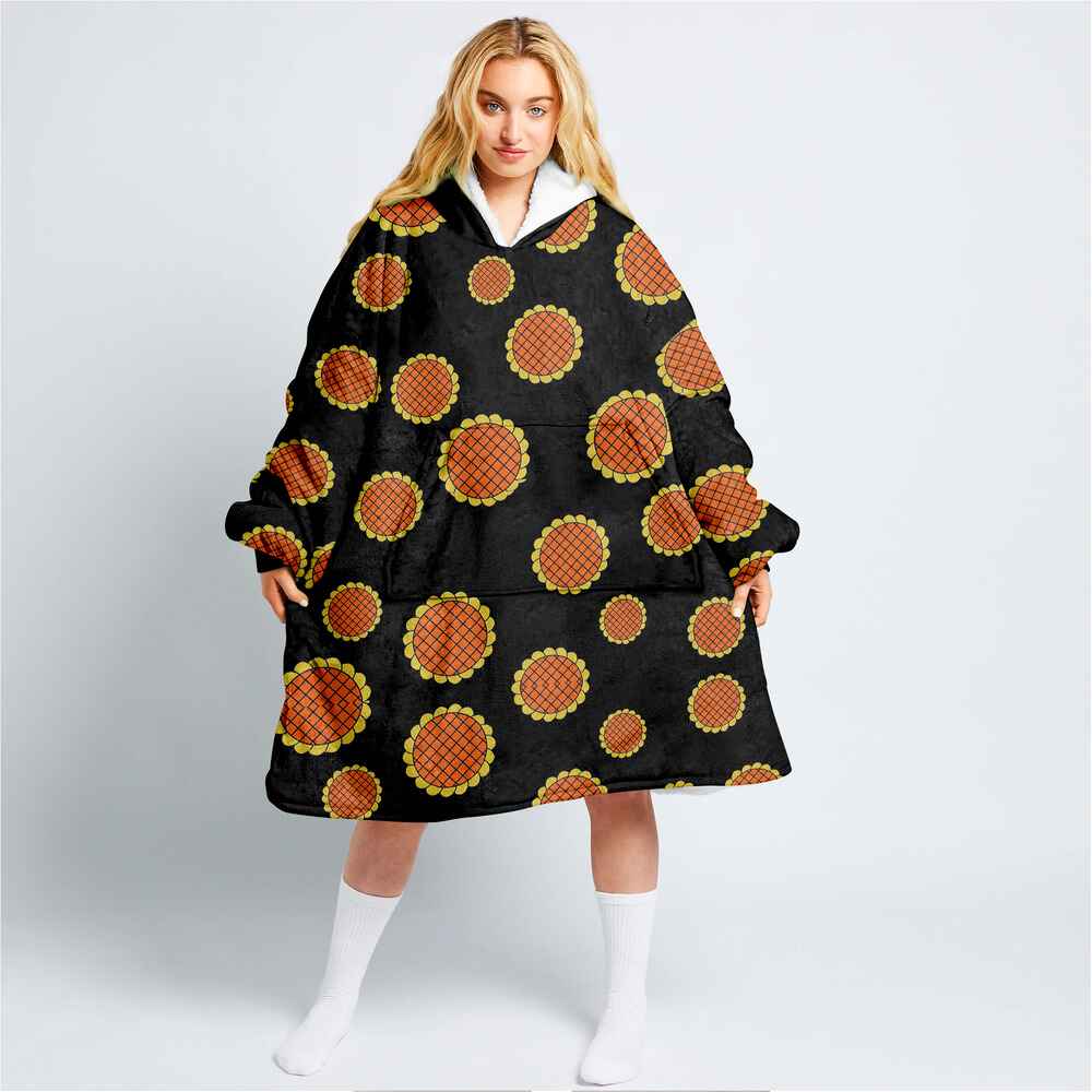 One Piece Luffy Dressrosa Blanket Hoodie