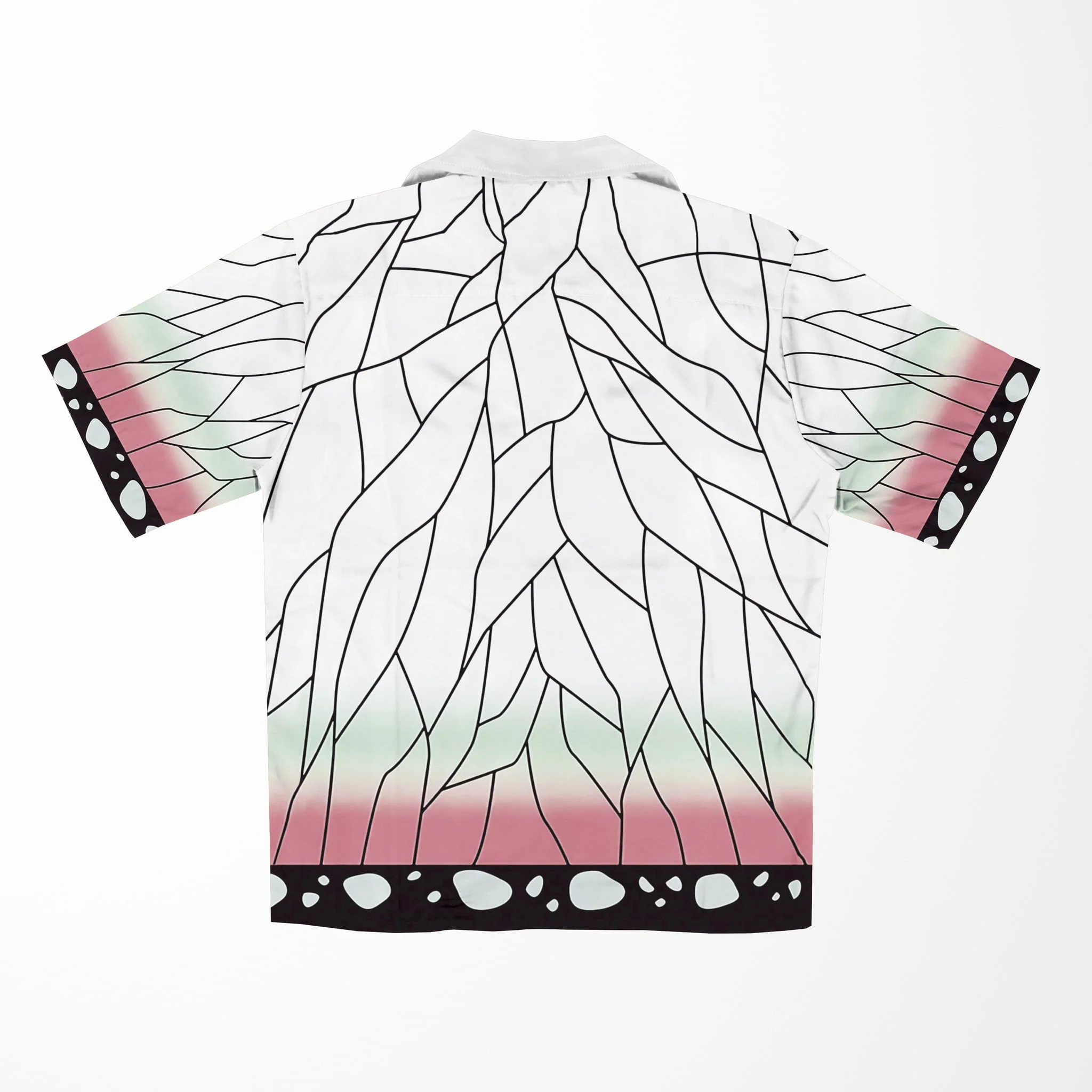 Demon Slayer Insect Pillar Hawaiian Short Sleeved Shirt