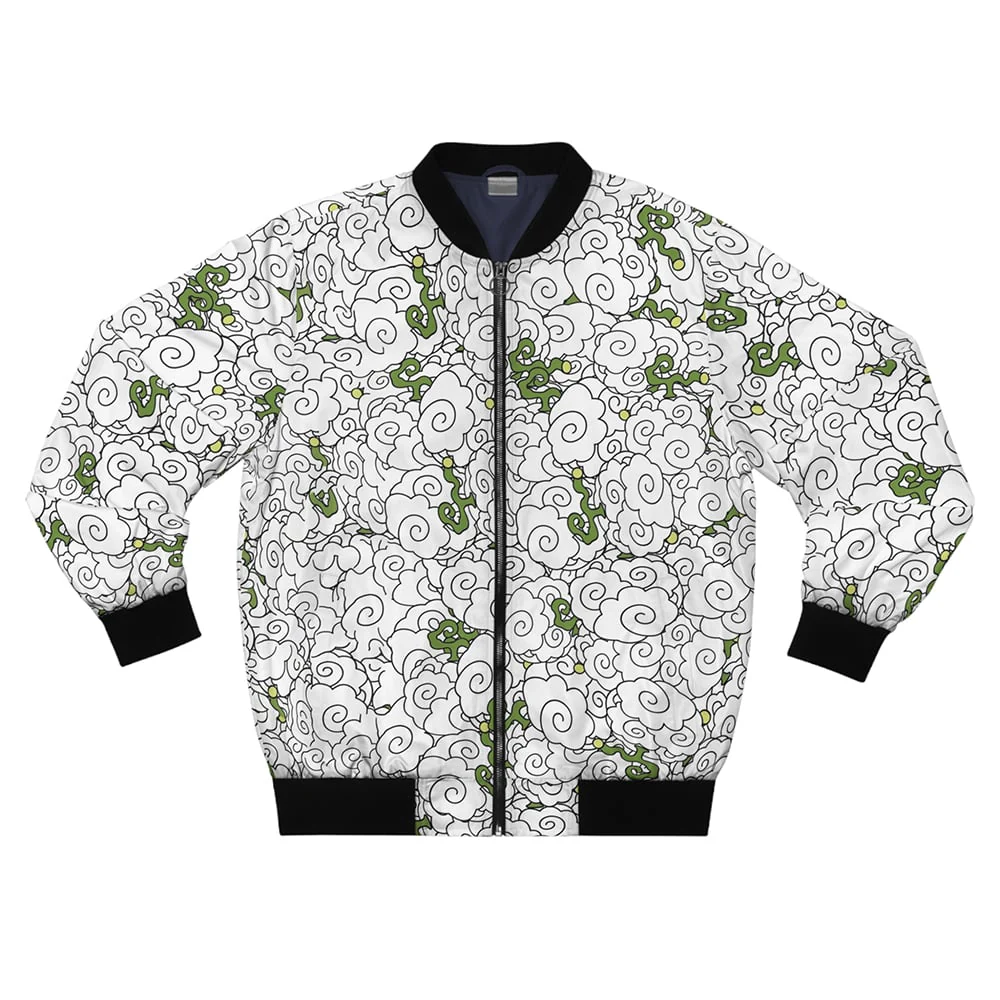 One Piece Moku Moku no Mi Smoker Devil Fruit Bomber Jacket