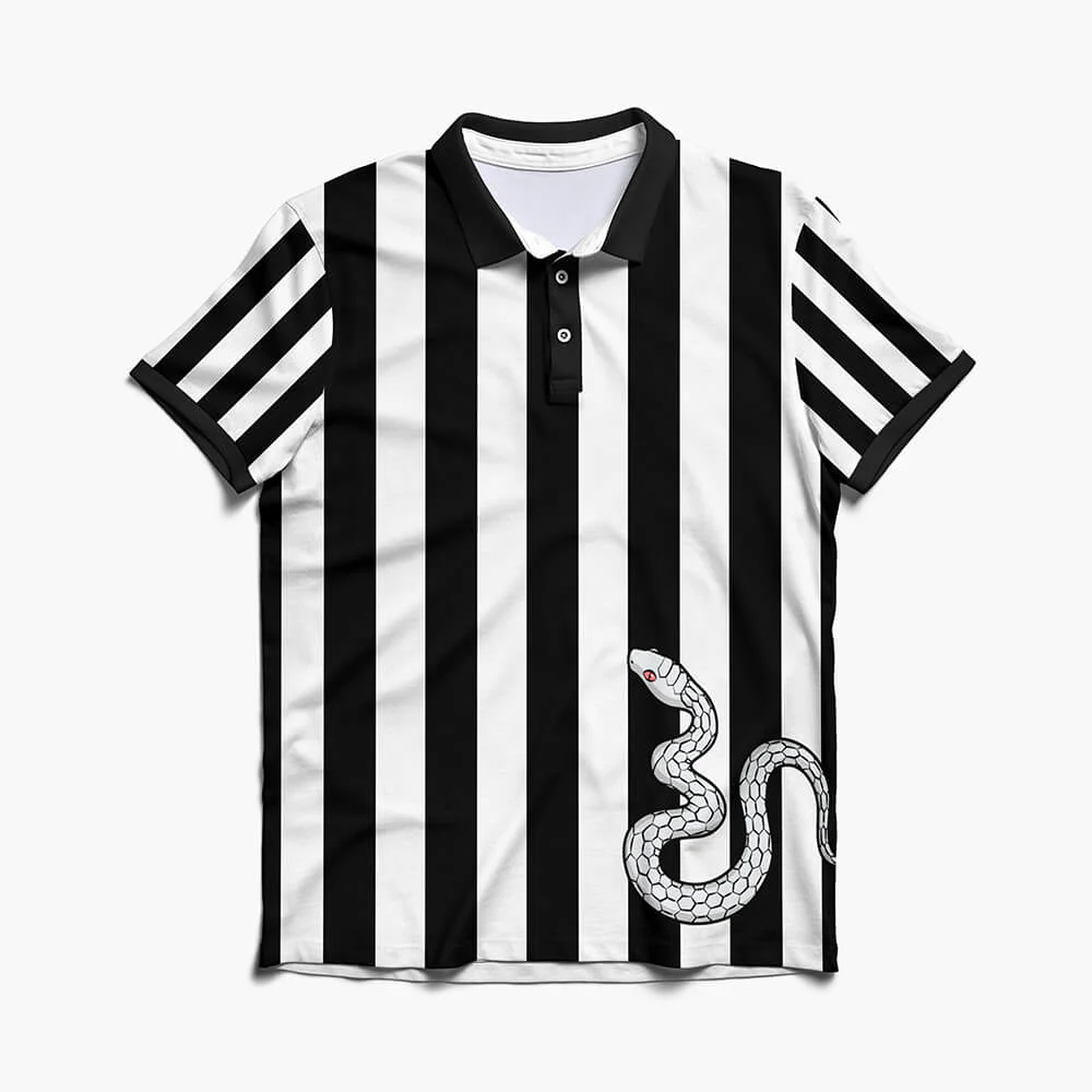 Demon Slayer Snake Pillar Classic Stripe Pattern Polo Shirt