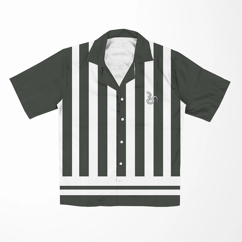 Demon Slayer Snake Pillar Hawaiian Short Sleeved Shirt