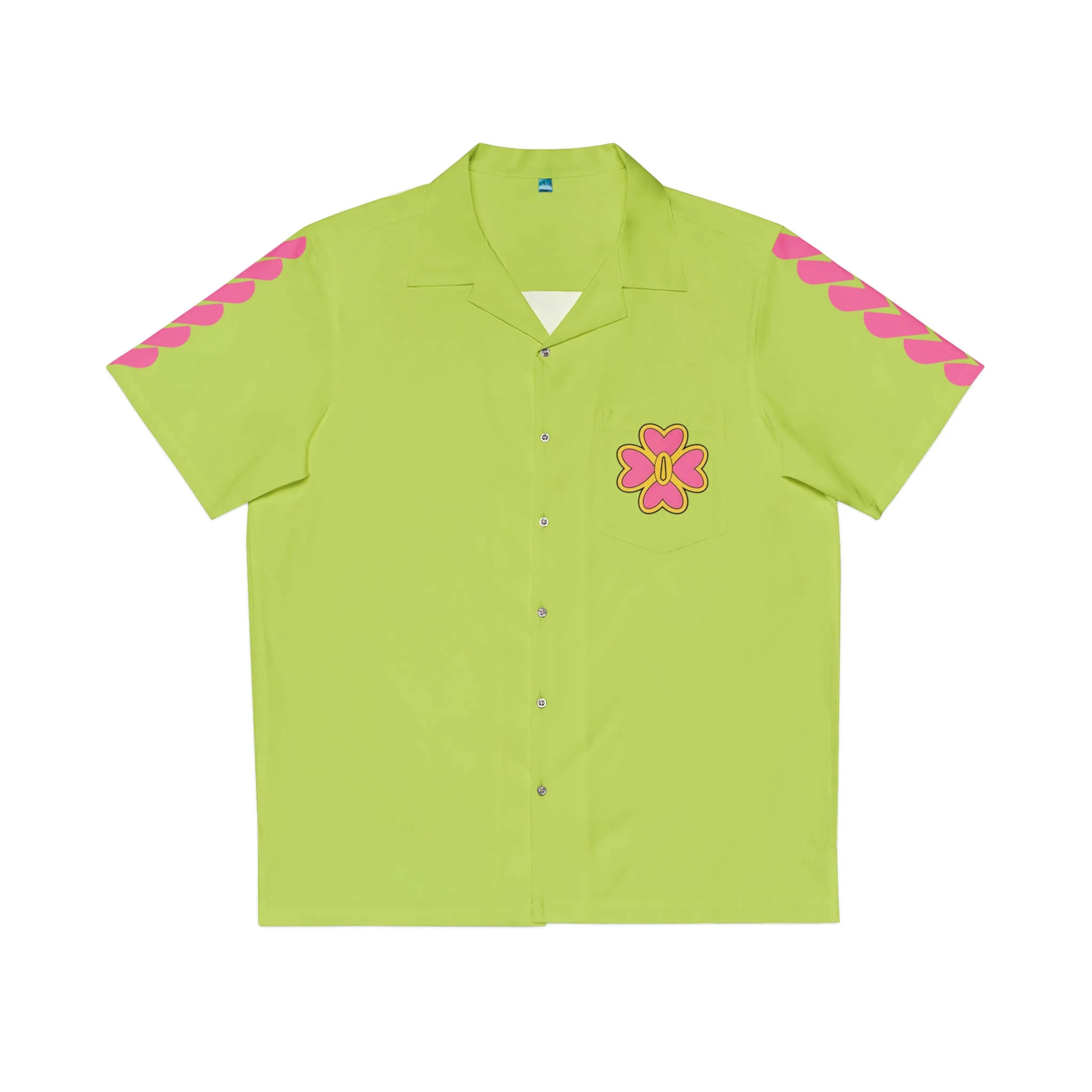 Demon Slayer Kanroji Love Pillar Pattern Hawaiian Short Sleeved Shirt