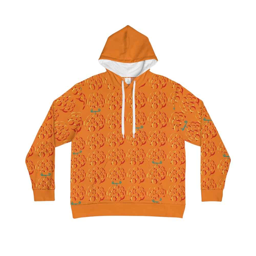 One Piece Mera Mera Devil Fruit Pattern Hoodie