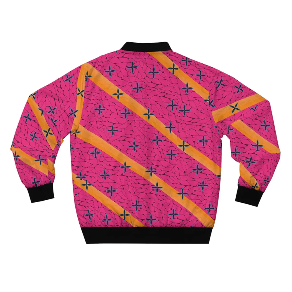 Demon Slayer Blood Art Pattern Bomber Jacket