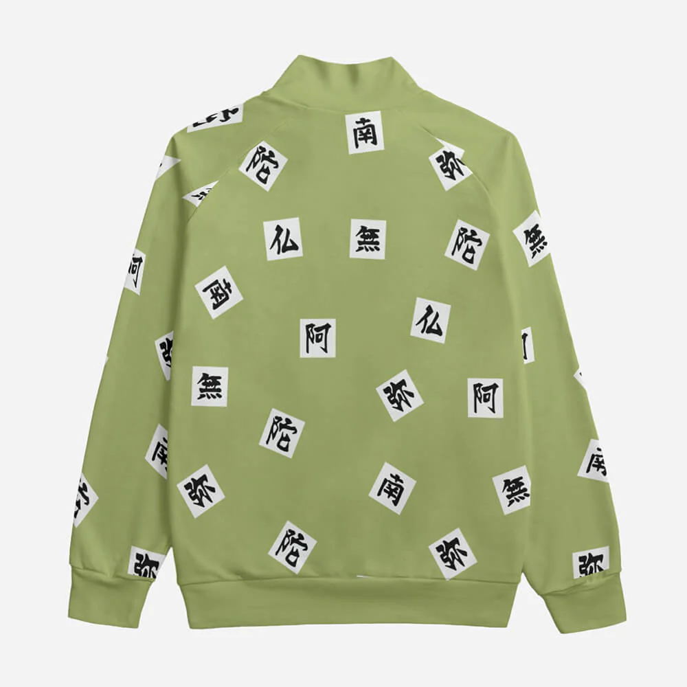 Demon Slayer Stone Hashira Pattern Collor Up Jacket