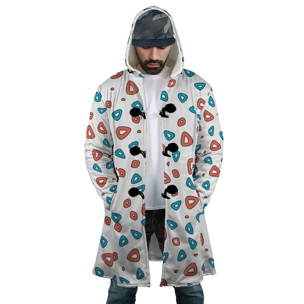 Digimon Togepi Happiness Pattern Hooded Cloak Coat