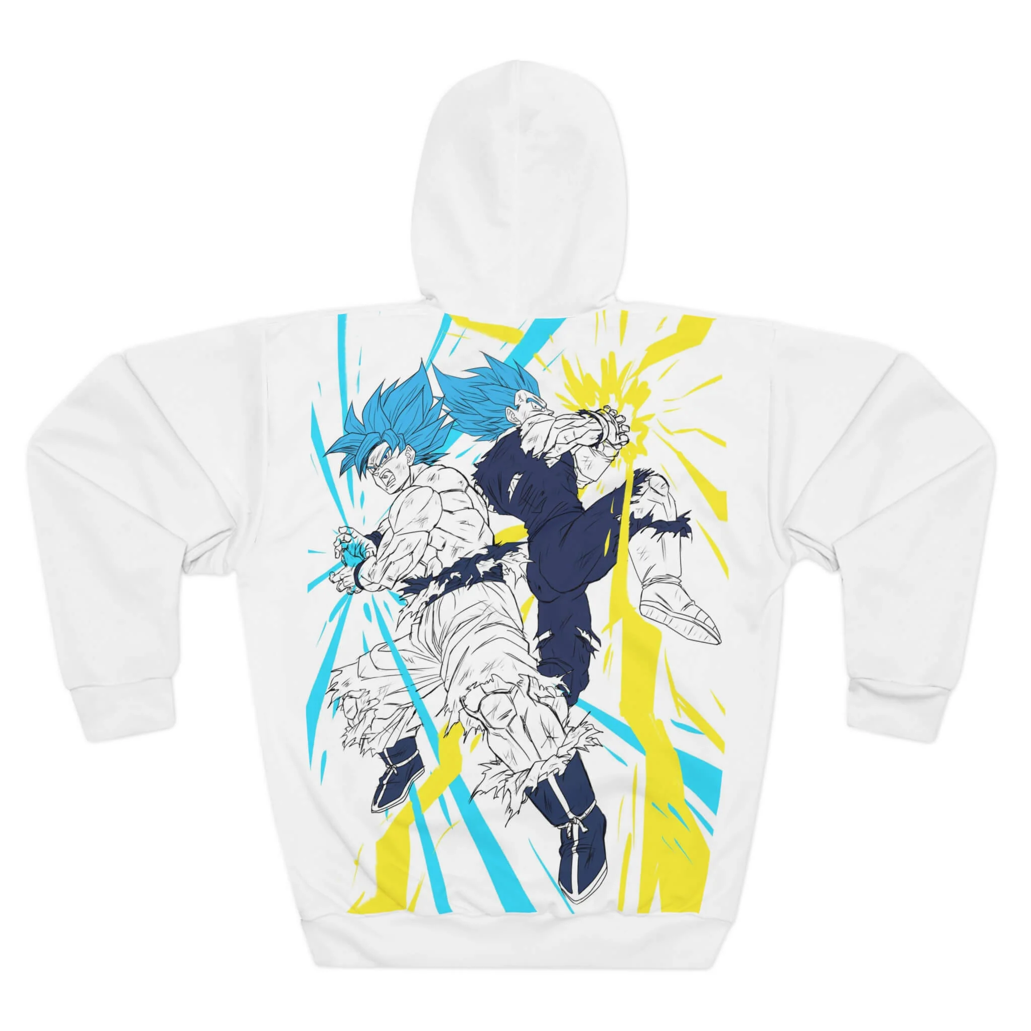 Dragon Ball Goku Vegeta Color Splatter Pullover Hoodie
