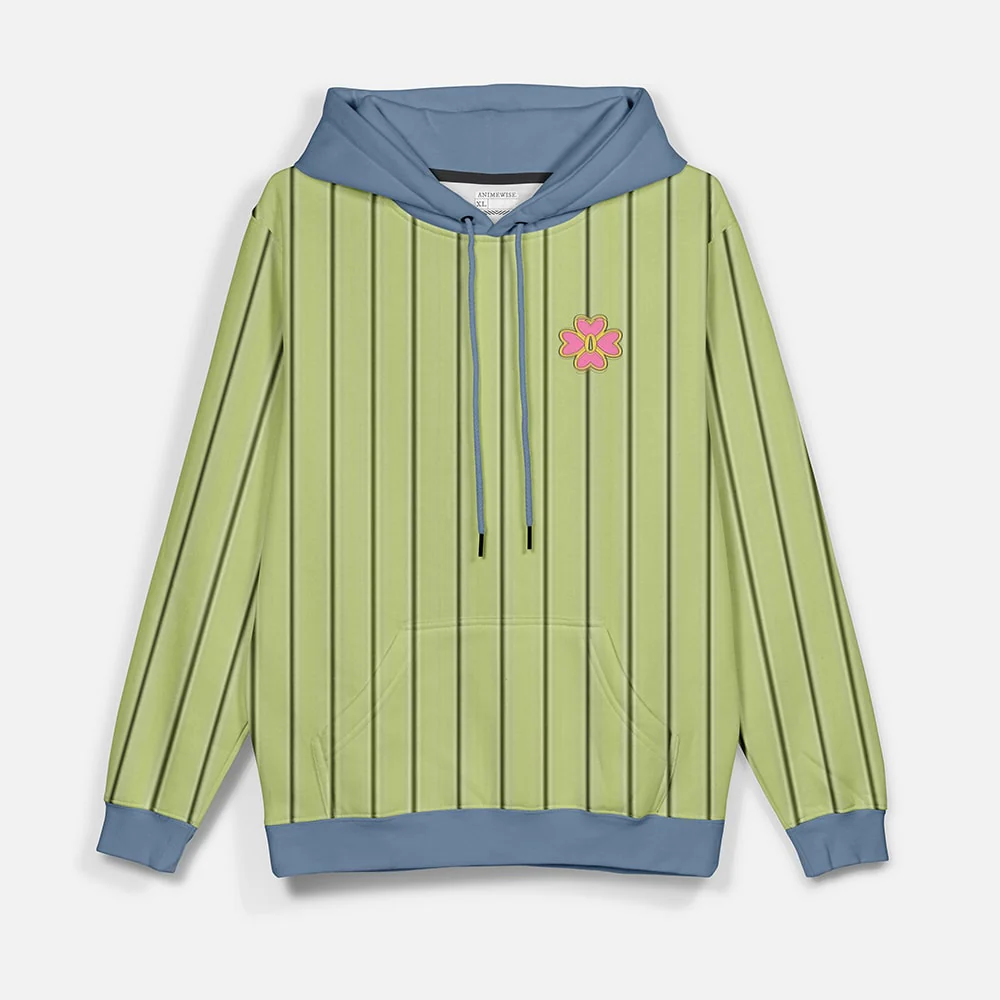 Demon Slayer Love Pillar Pattern Pullover Hoodie