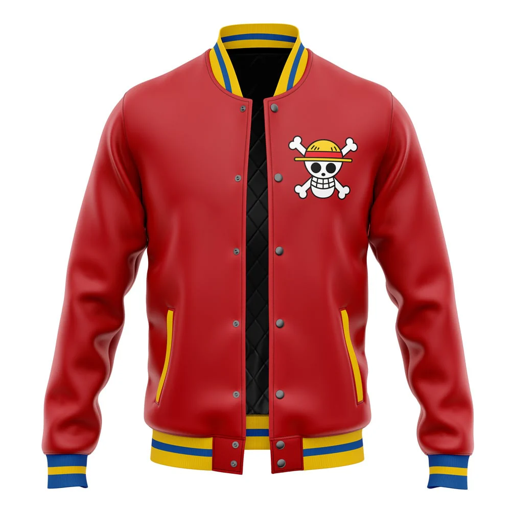 One Piece Luffy Anniversary Jolly Roger Edition Baseball Jacket