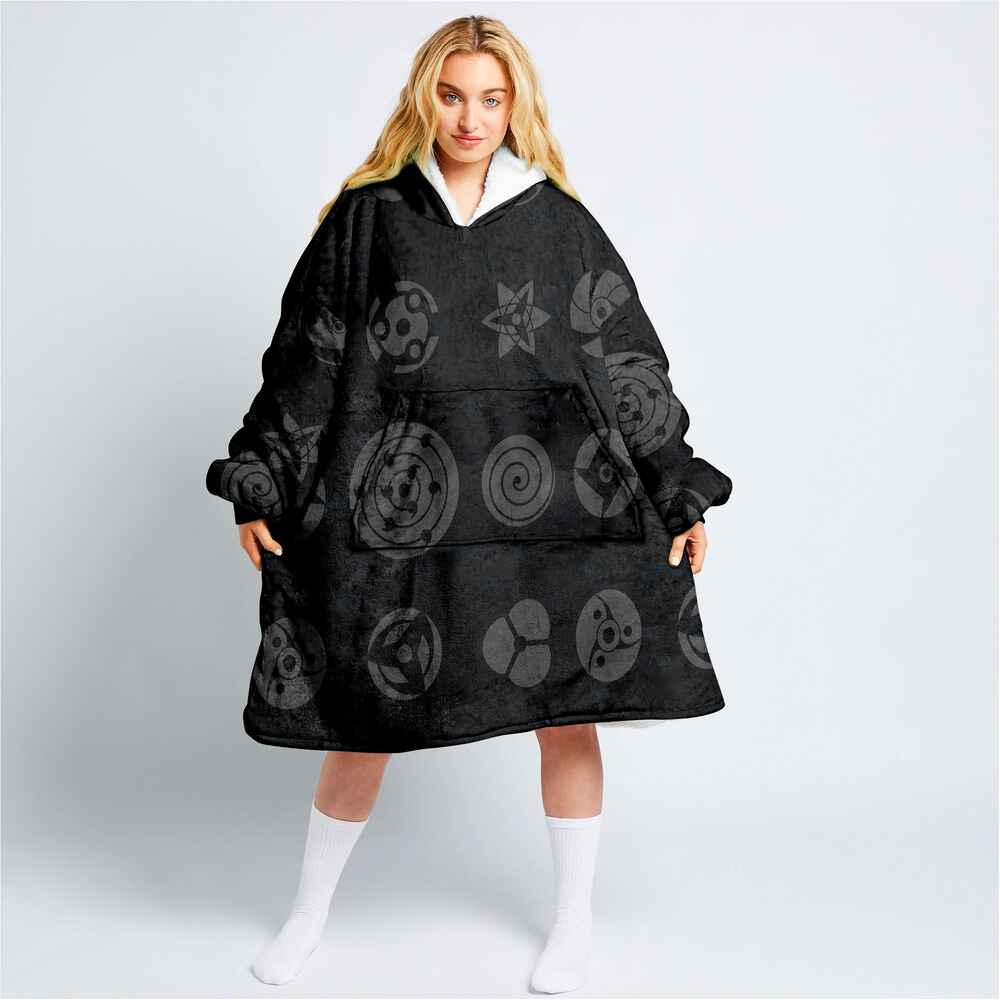 Eyes Pattern Blanket Hoodie