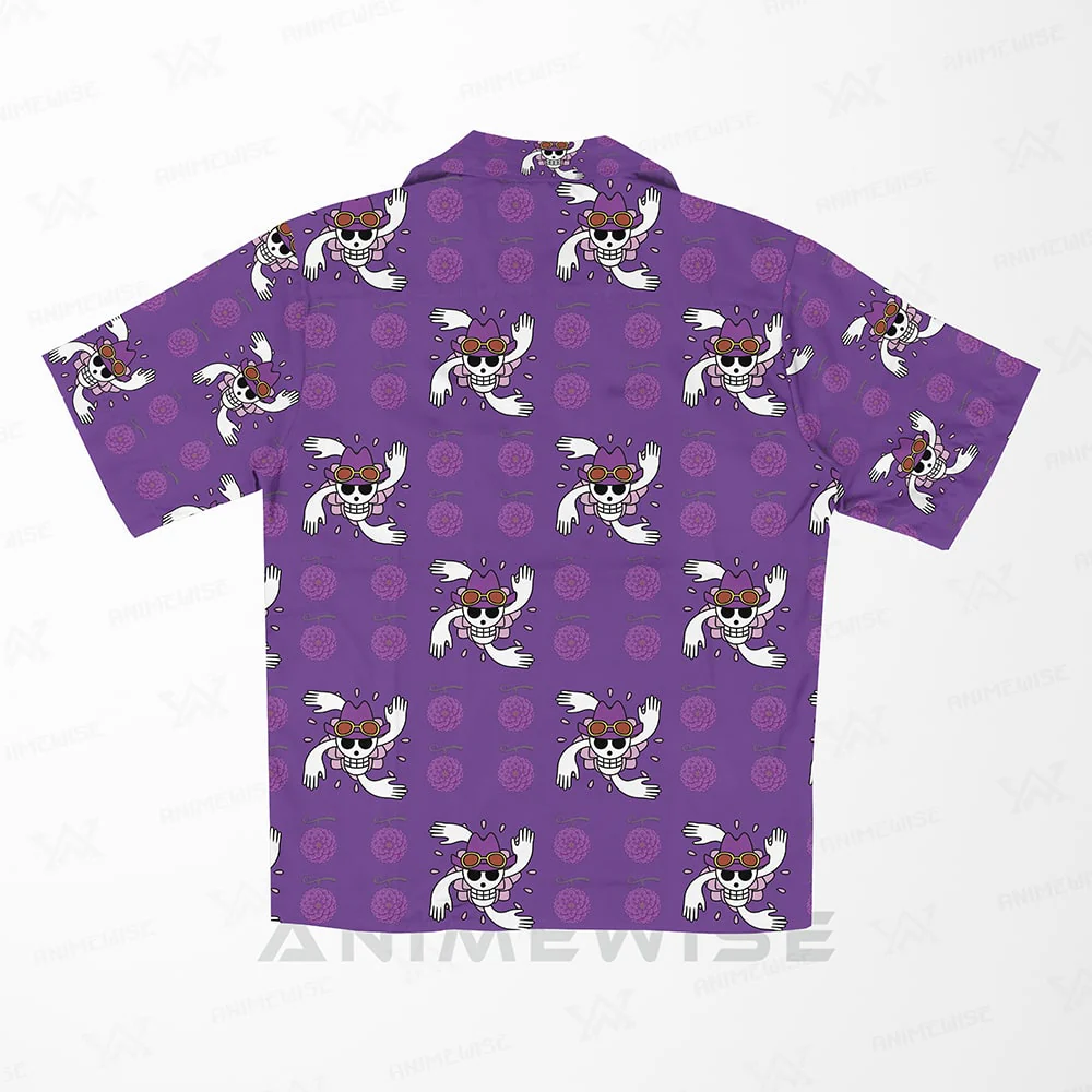 One Piece Hana no Mi Robin Devil Fruit Hawaiian Short Sleeved Shirt