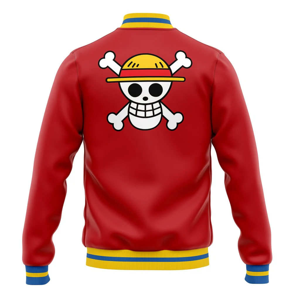 One Piece Luffy Anniversary Jolly Roger Edition Baseball Jacket