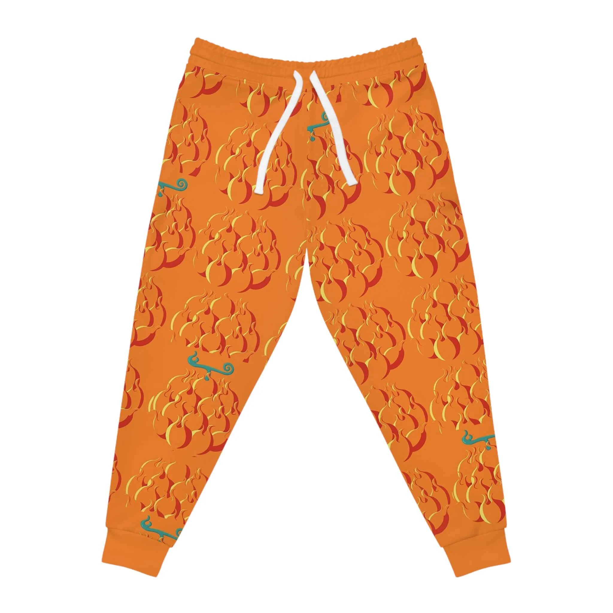 One Piece Mera Mera no Mi Devil Fruit Pattern Sweatpants Joggers