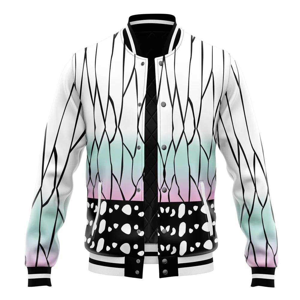 Demon Slayer Insect Pillar- Butterfly Pattern Baseball Jacket