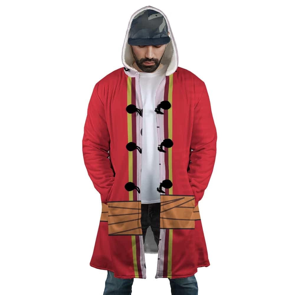 One Piece Luffy Anniversary Jolly Roger Edition Hooded Cloak Coat