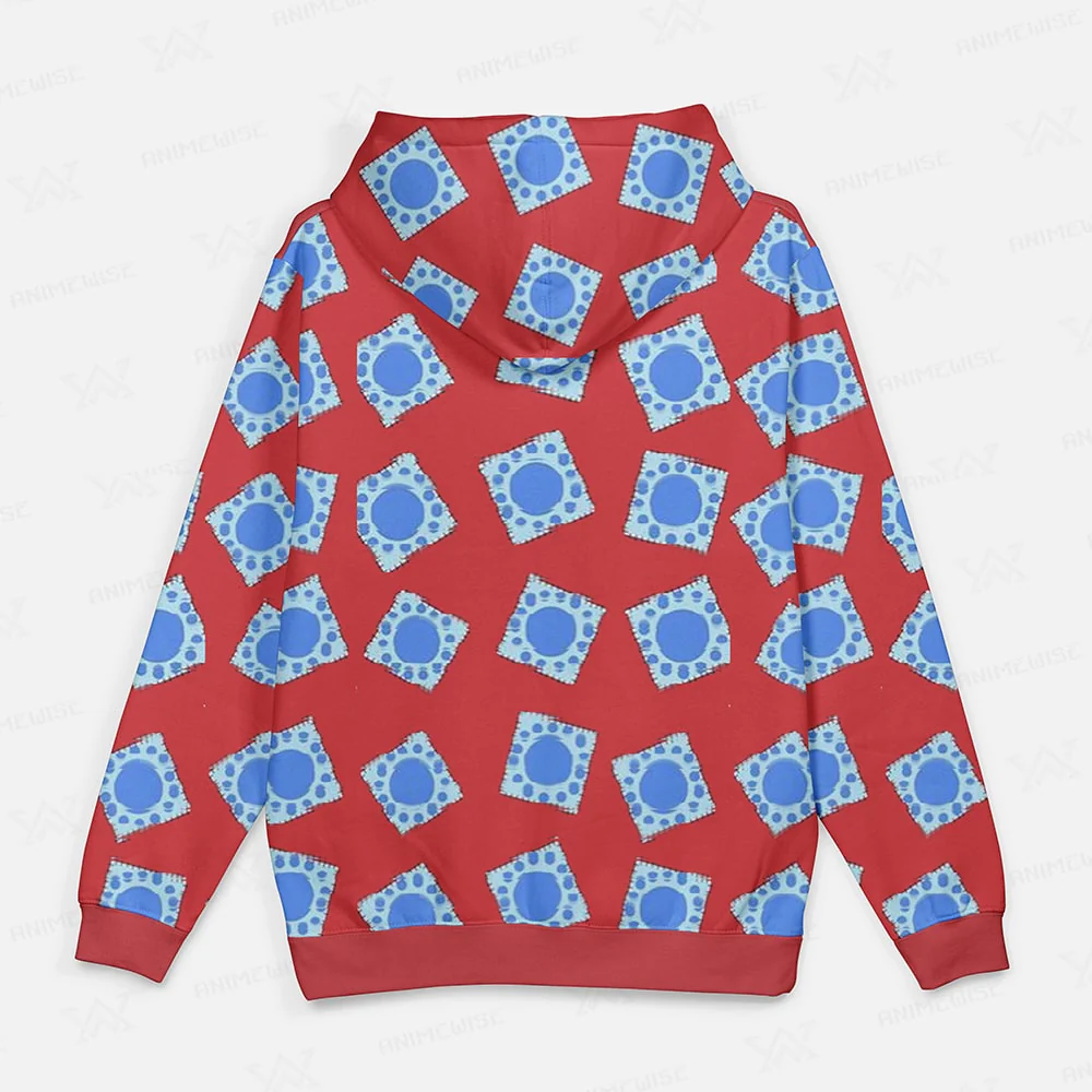 One Piece Luffy Wano Country All Over Pullover Hoodie