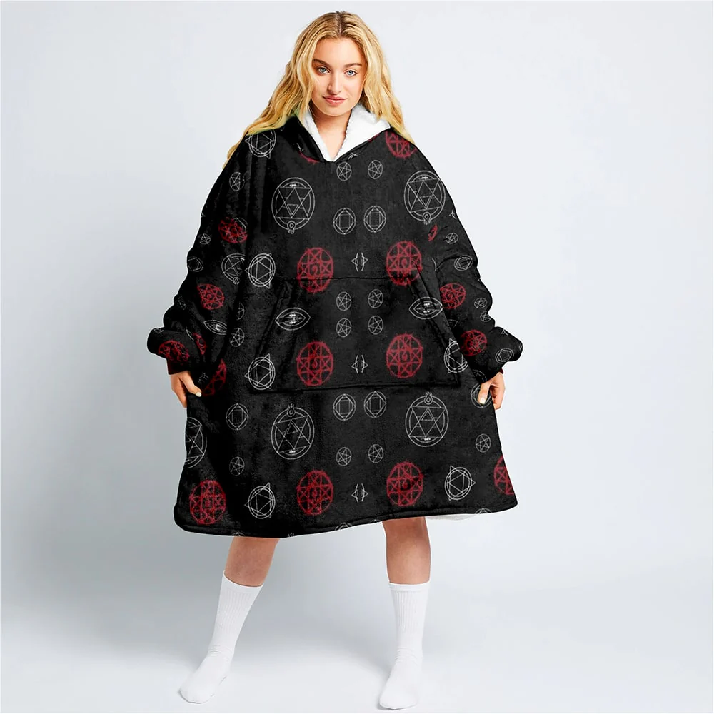 Alchemist Patterns All Over Print Blanket Hoodie